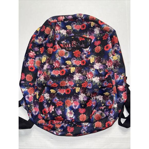 VANS Off The Wall Embroidered Logo Floral Backpack - Picture 1 of 5